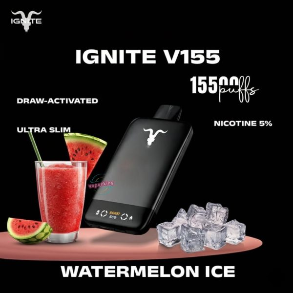 IGNITE V155 15500puffs Disposable Vape- Watermelon Ice