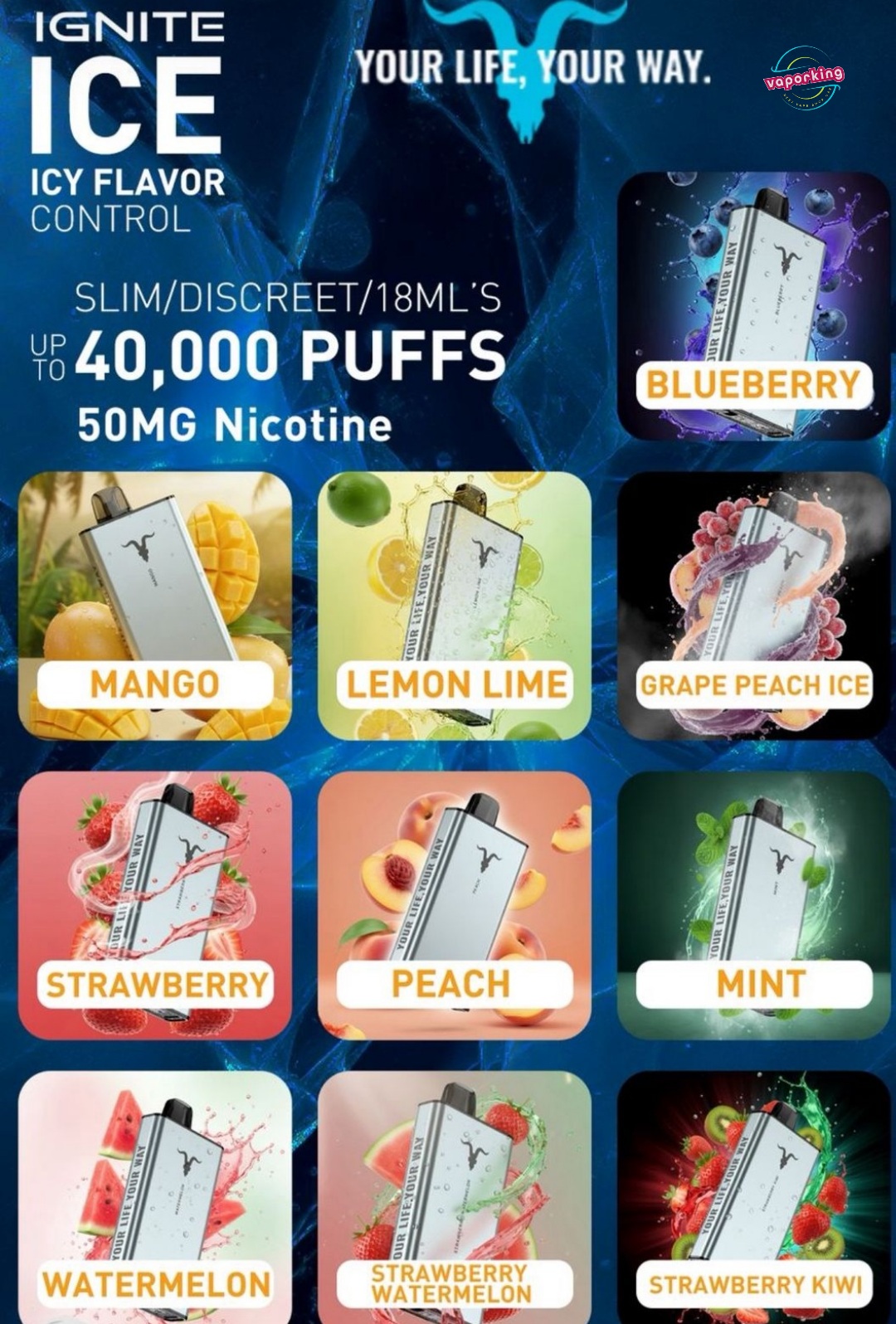 Buy Ignite Ice 40000 Puffs Disposable At Best Online Vape Shop Ignite Ice 40000 Puffs Disposable