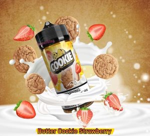 JDI 100ml Premium Vape Liquid- Butter Cookie Strawberry