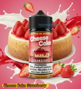 JDI 100ml Premium Vape Liquid- Cheese Cake Strawberry