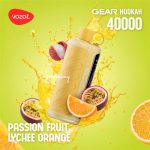 VOZOL Gear Hookah 40000 Puffs Disposable- Passion Fruit Lychee Orange