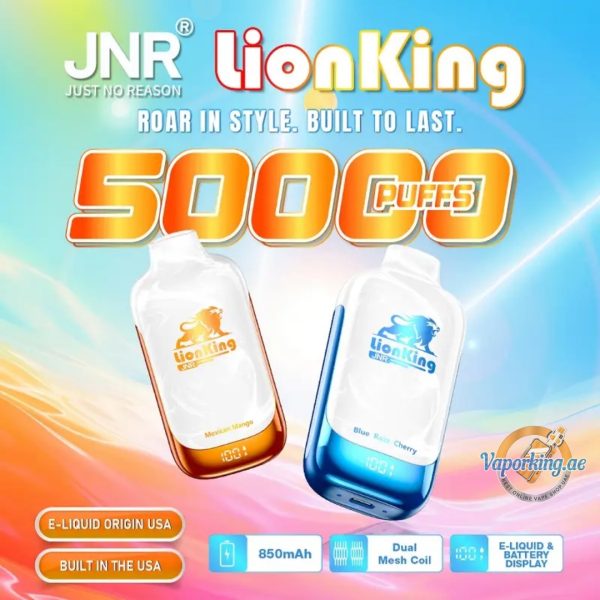 Buy JNR Lionking 50000 Puffs Disposable at Best Vape shop UAE Buy JNR Lionking 50000 Puffs Disposable at Best Vape shop UAE