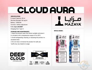 Mazaya Cloud AURA 50k Puffs Disposable Vape