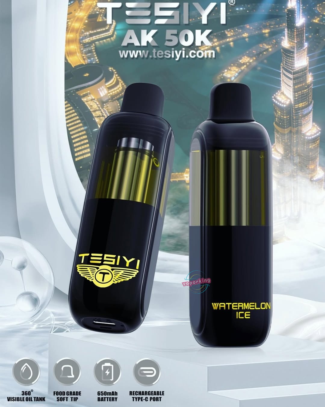 TESIYI AK 50000 Puffs Disposable Vape 50mg in the UAE