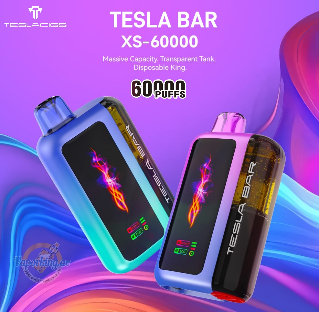 TESLA BAR XS 60000 Puffs Disposable Vape 50mg in the UAE