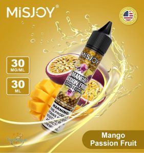 MISJOY Salt Nic 30ml Vape Juice- Mango Passion Fruit