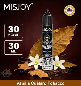 MISJOY Salt Nic 30ml Vape Juice- Vanilla Custard Tobacco
