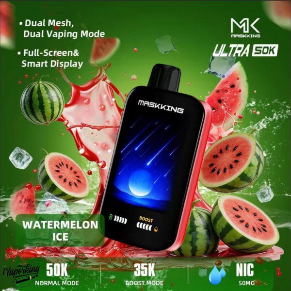 Maskking Ultra 50000 Puffs Disposable- Watermelon Ice