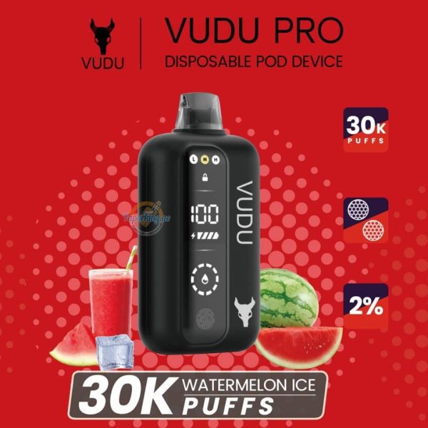 VUDU Pro 30000 Puffs 20MG- Watermelon Ice