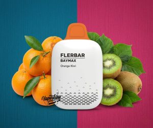 Flerbar Baymax 3500 Puffs 0mg- Orange Kiwi