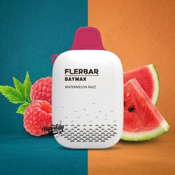 Flerbar Baymax 3500 Puffs 0mg- Watermelon Razz