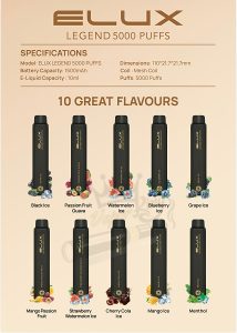 ELUX Legend 5000 Puffs Disposable Vape