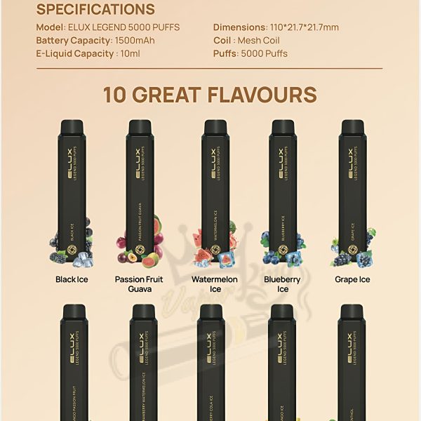 ELUX Legend 5000 Puffs Disposable Vape