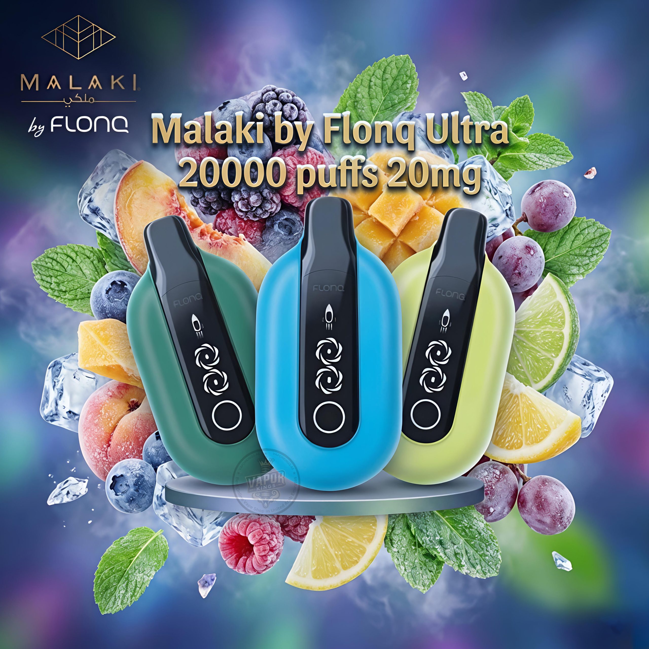 Malaki by Flonq Ultra 20000 Puffs Disposable Vape 20MG in UAE