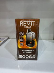 Remit Solar 50000 Puffs Disposable Vape Colombian Coffee
