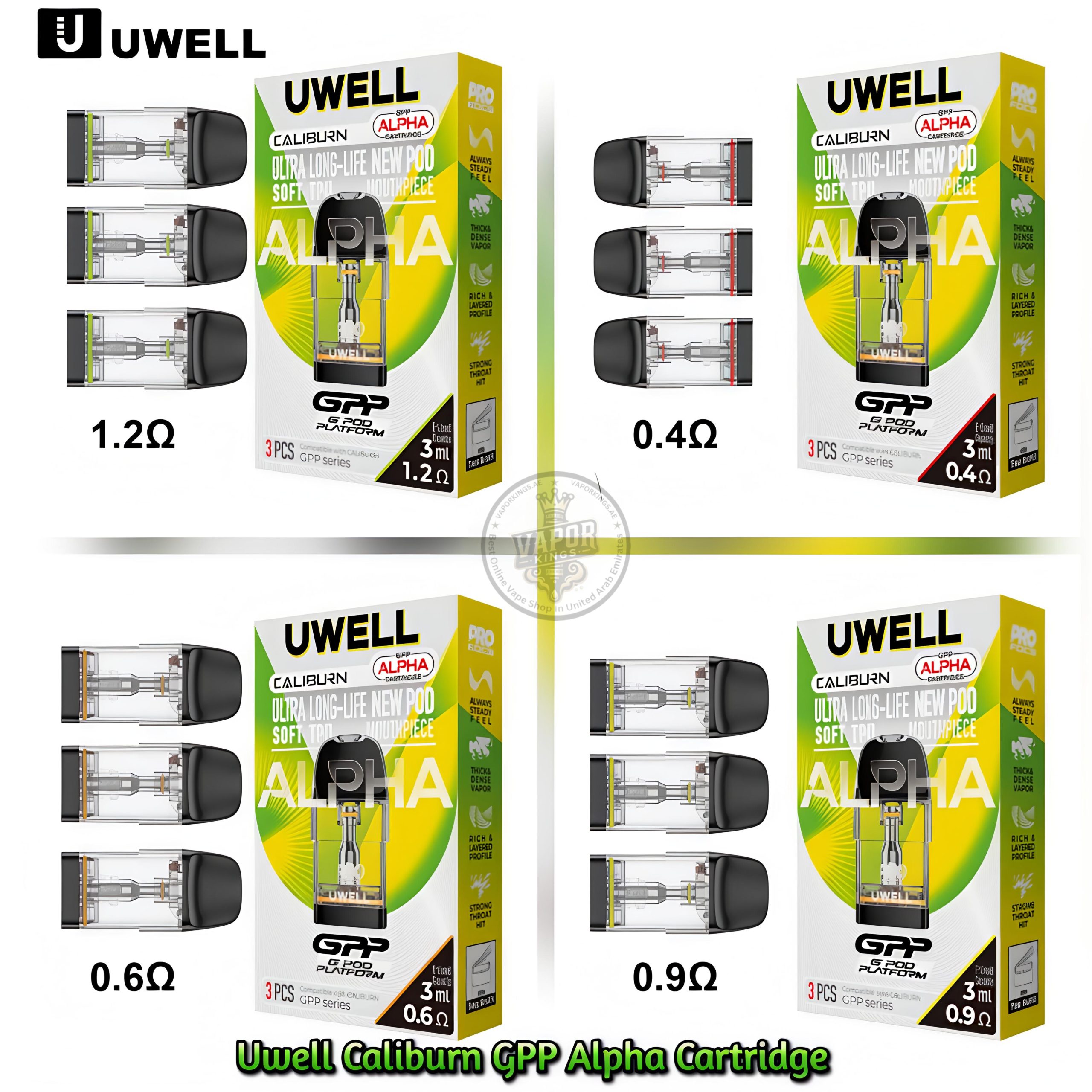 UWELL GPP ALPHA Pod Cartridge 3ml In UAE