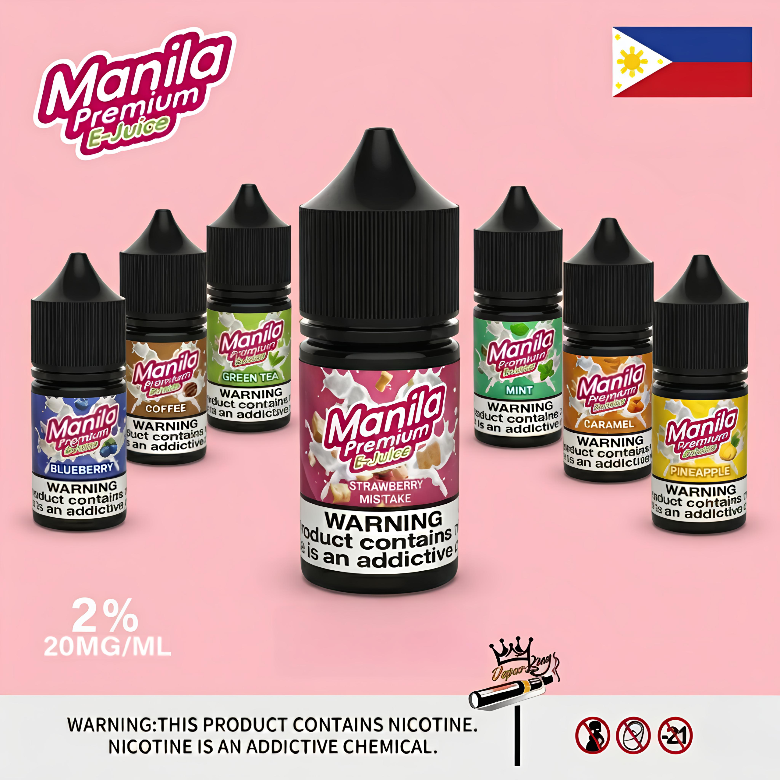 Manila Premium Salt Nic 30ml 20MG Vape Juice IN UAE