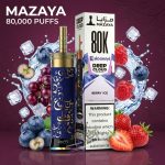 Mazaya Deep Cloud Shisha 80000 Puffs Disposable Berry Ice