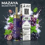 Mazaya Deep Cloud Shisha 80000 Puffs Disposable Grape Mint