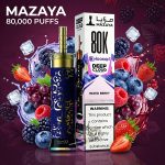 Mazaya Deep Cloud Shisha 80000 Puffs Disposable Mixed Berry