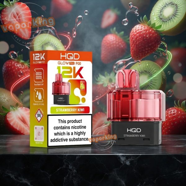 Hqd Glow Pro 12000 Puffs Replacement Pod Strawberry Kiwi