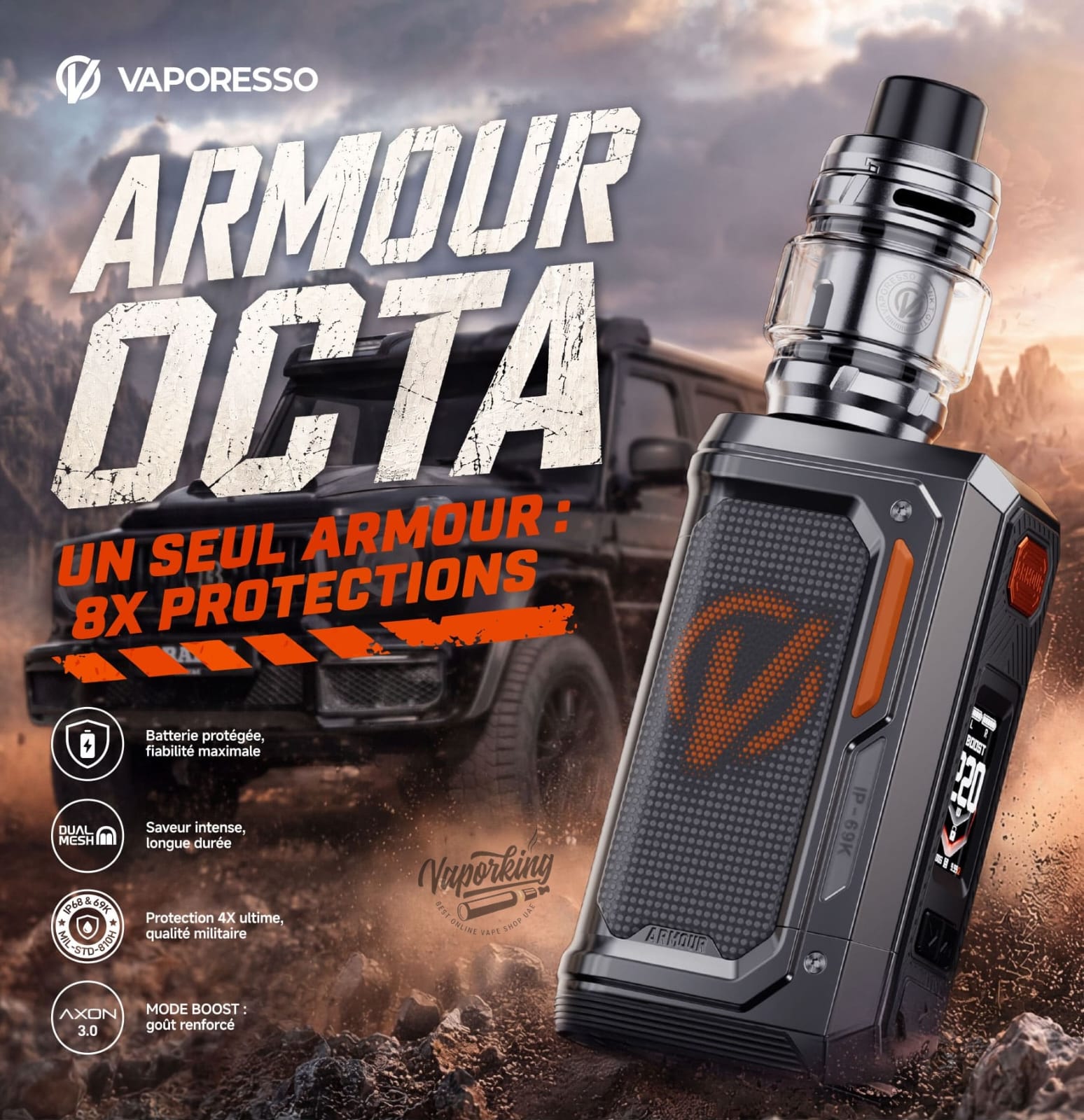 Vaporesso Armour OCTA Vape Kit 220W in Dubai UAE