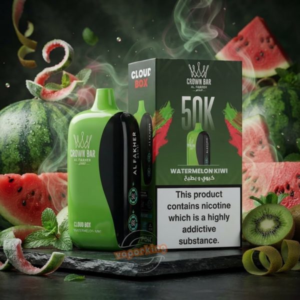 Crown Bar Al Fakher 50000 Puffs Watermelon Kiwi