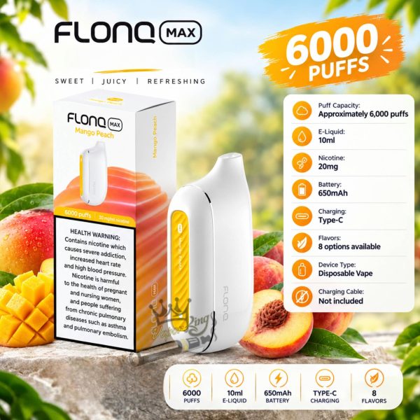 Flonq Max 6000 Puffs Disposable
