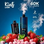 Kief Lion 60K Puffs Disposable Kit Strawberry Bubble Gum