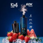 Kief Lion 60K Puffs Disposable Kit Strawberry Watermelon Ice