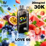 Silvaper 30000 Puffs Disposable Love 66
